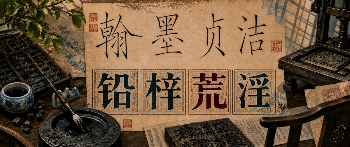 翰墨贞洁、铅梓荒淫 — Zainan Victor Zhou