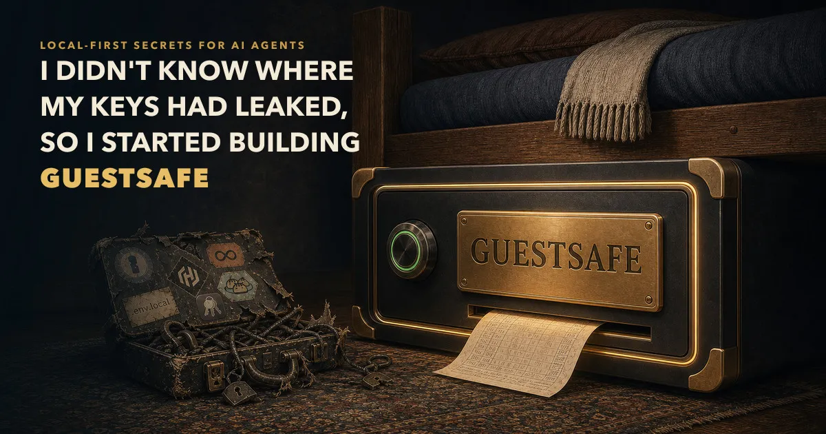 I Didn't Know Where My Keys Had Leaked, So I Started Building GuestSafe — Zainan Victor Zhou