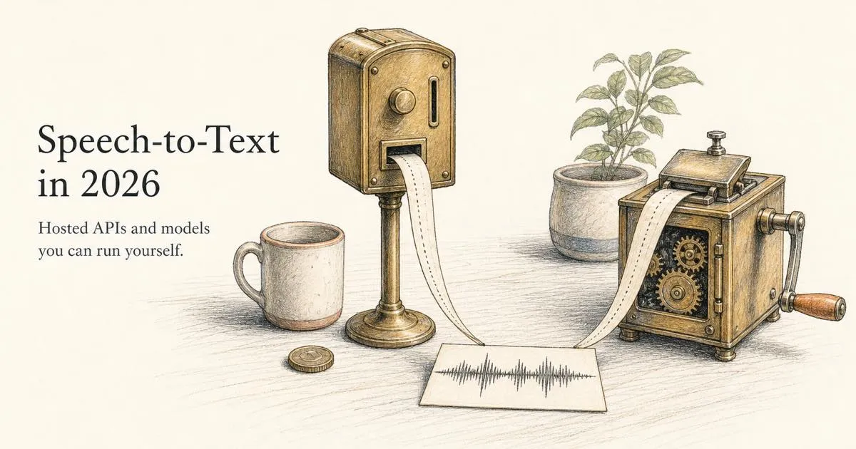 Speech-to-Text in 2026: Hosted APIs and Models You Can Run Yourself — Zainan Victor Zhou