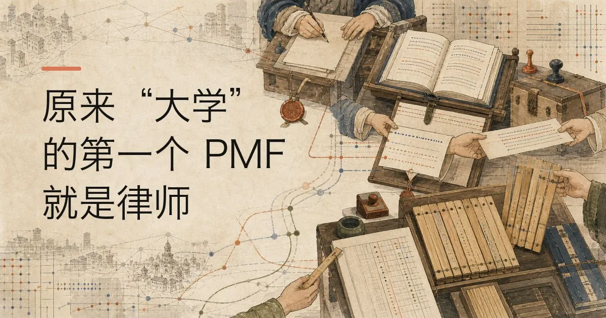 原来“大学”的第一个 PMF 就是律师 — Fenwei Bian